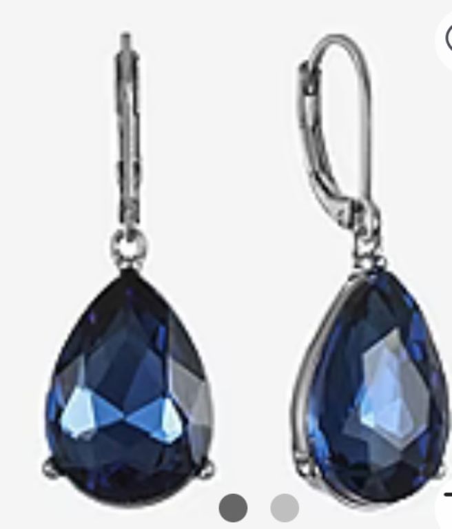 New!  Monet Glass Stone Earrings!  Other Colors!  Layaway!