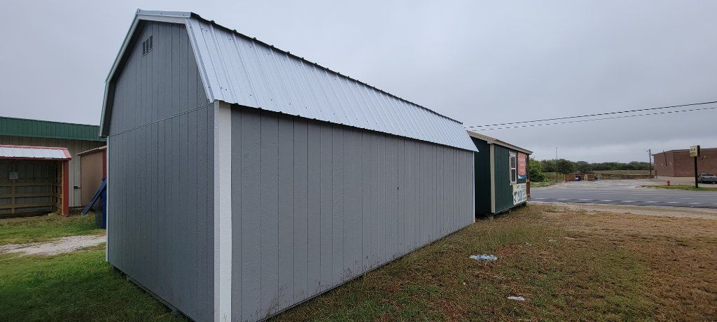Elite lofted barn storage building 12x24 barns shed