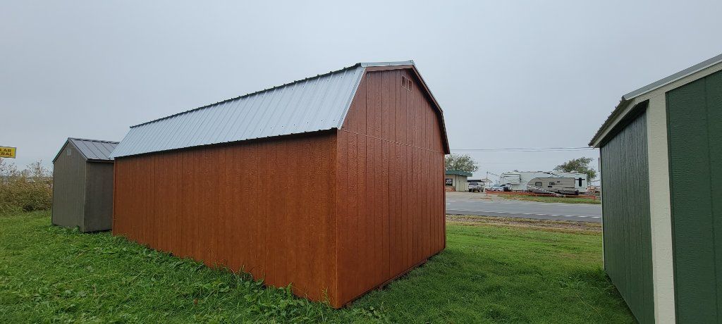 Elite lofted barn shed storage building 12x24
