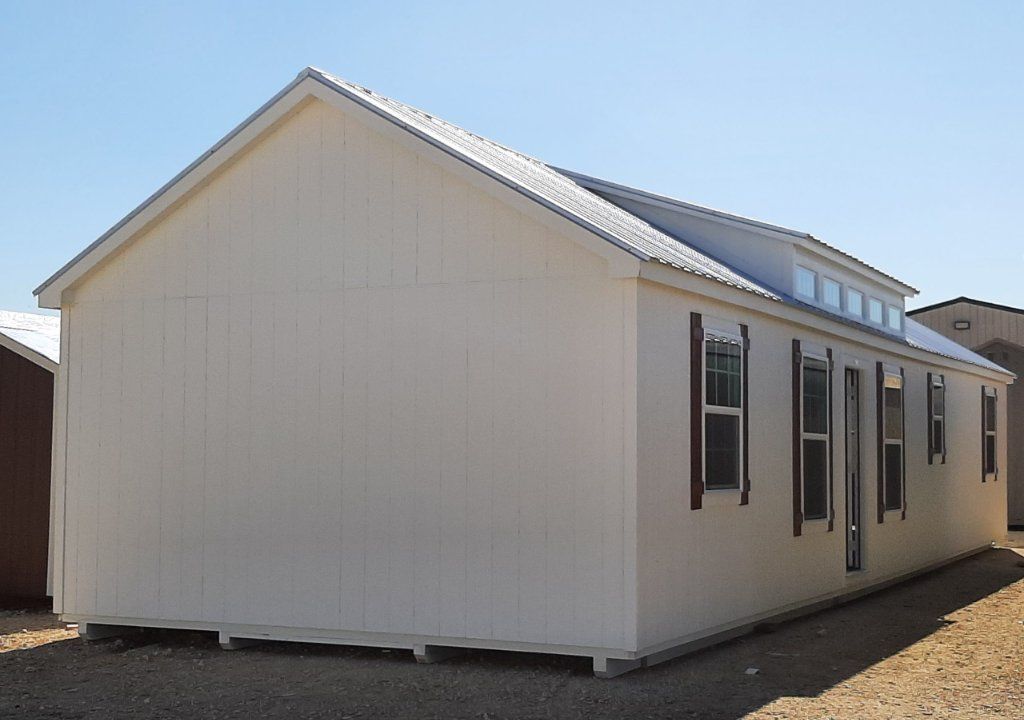 16x52 dormer cabin shell tiny house