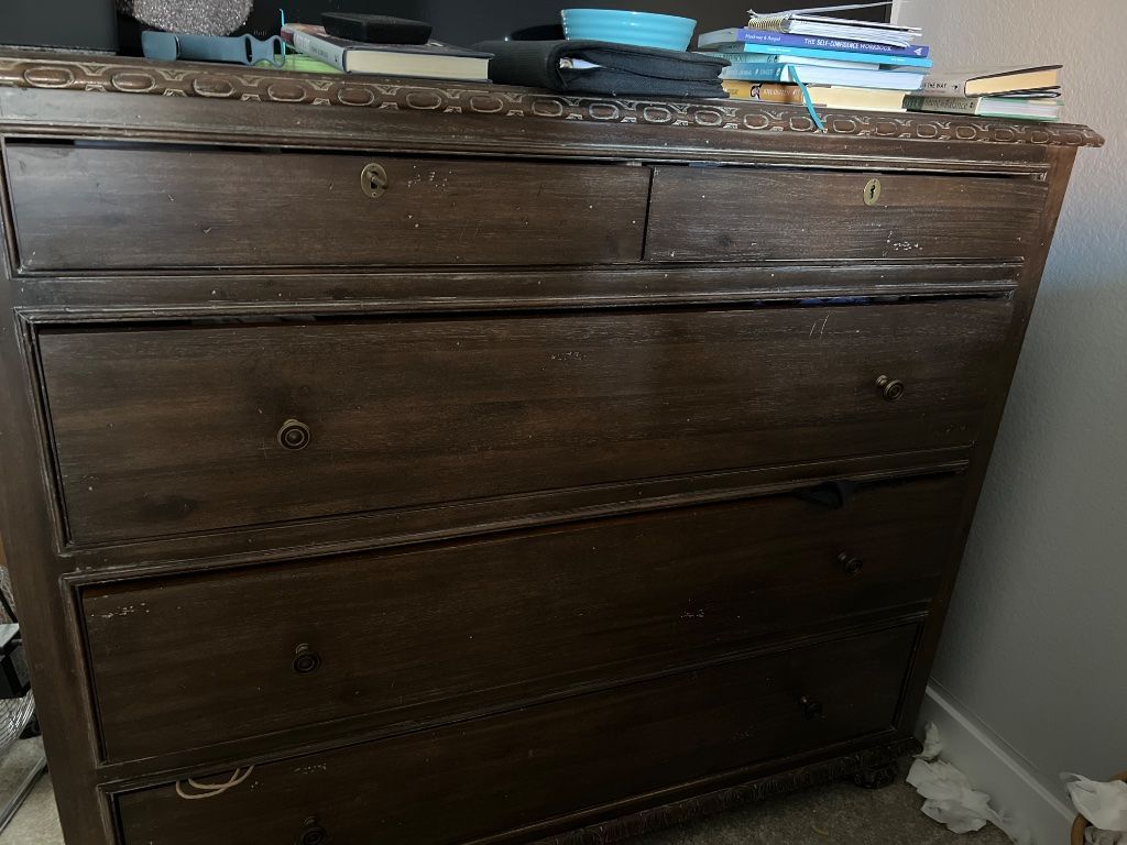 Large Restoration Hardware Dresser and End Tables