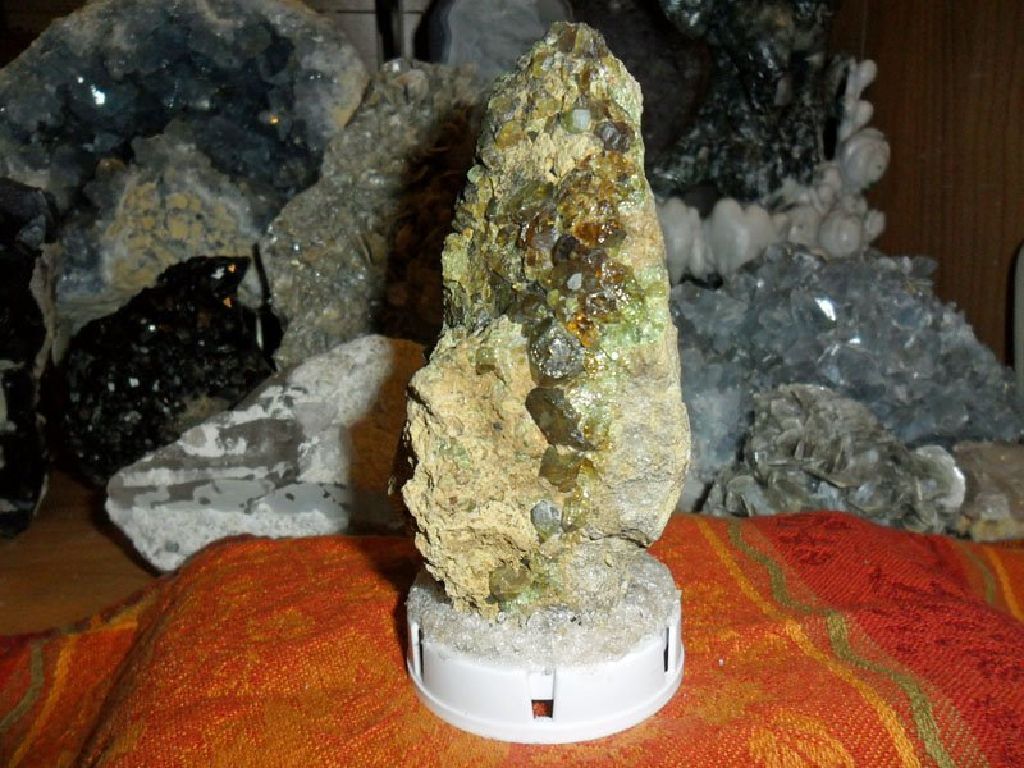 Exceptionally a Gorgeous and Beautiful 412 Grams Natural Green Demantoid Garnet Crystal Gemstone