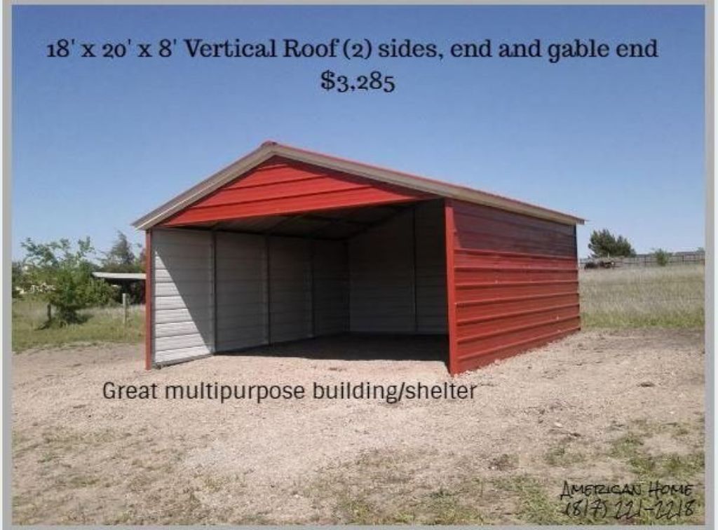 Barns, Garages, Carports, Loafing Sheds,