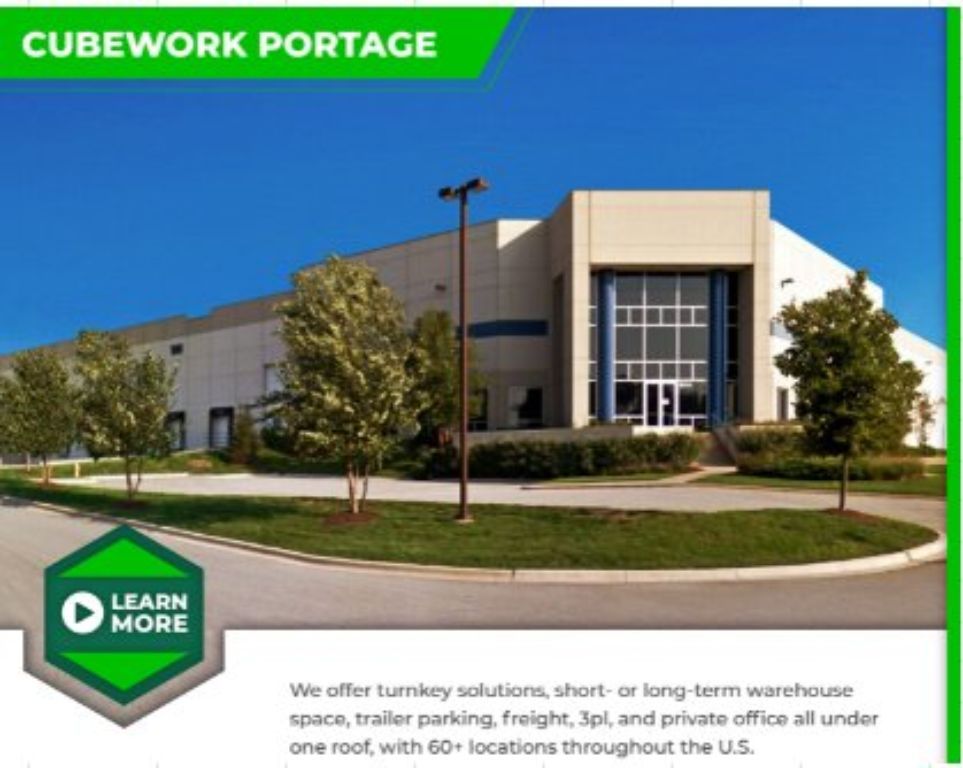 Warehouse and Office Space Available! –Portage, IN