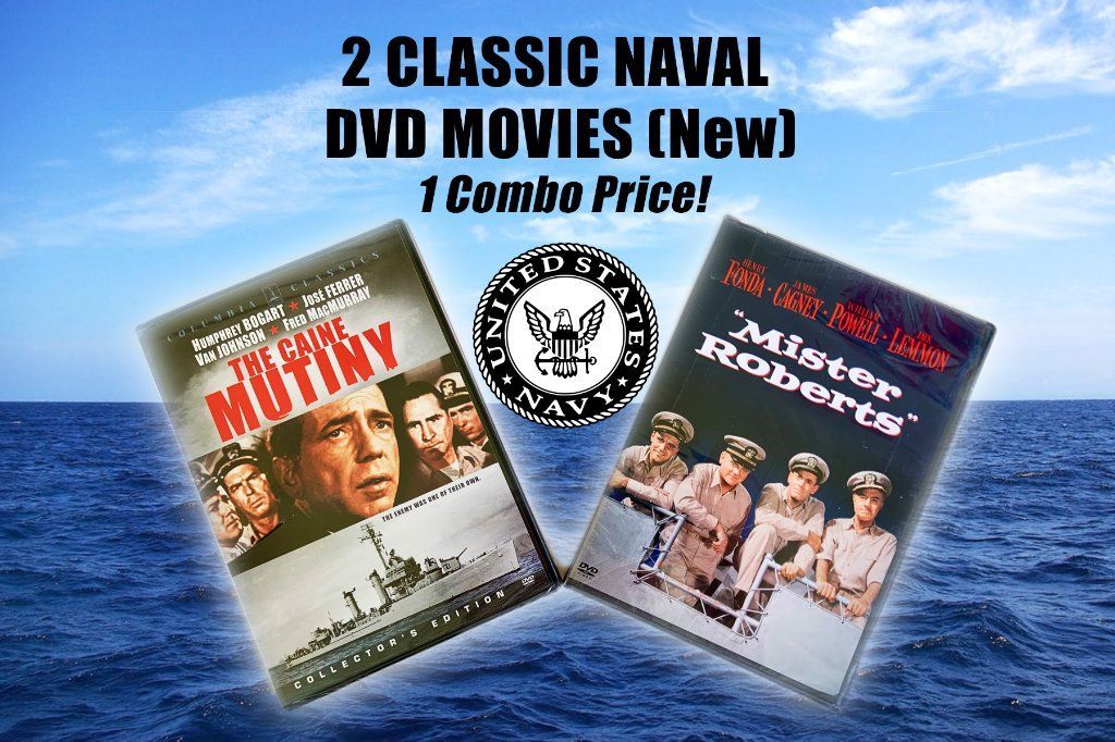 "The Caine Mutiny" & "Mister Roberts" - Classic Navy Dvd Combo!