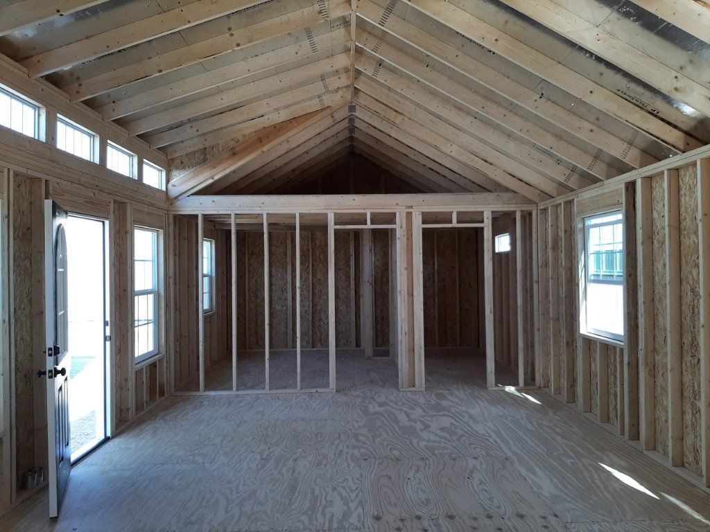 16x52 dormer cabin shell tiny house