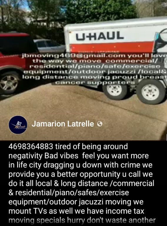 JB moving laborer services