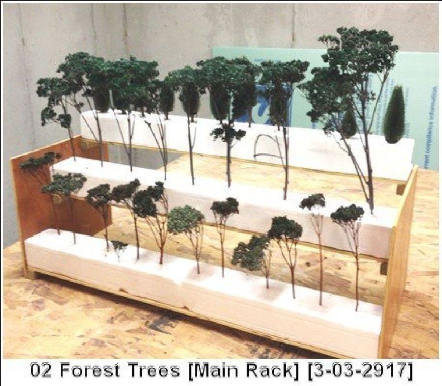 HO MODEL RAILROAD TREES
