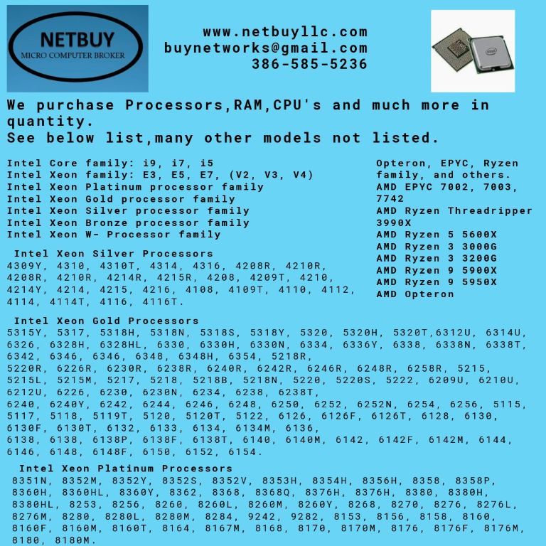 We Want to Buy Your Computer Equipment!