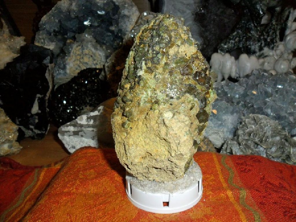 Exceptionally a Gorgeous and Beautiful 412 Grams Natural Green Demantoid Garnet Crystal Gemstone