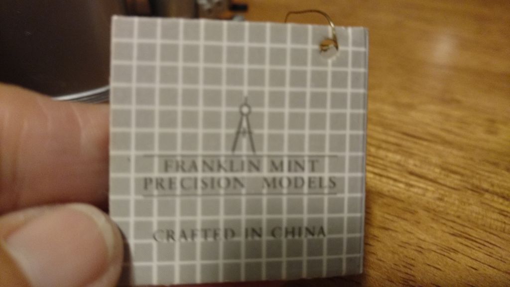 1968 Airstream model 1:24 scale Franklin Mint