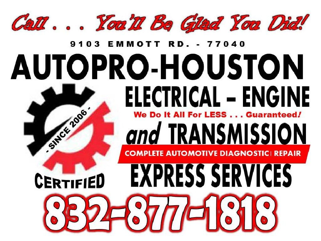 Certified MOBILE Mechanics Serving Houston Harris County TX Since 2006