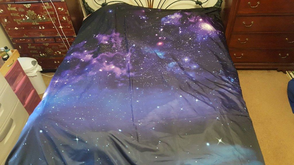 Galaxy/Starry Night Sky Bedding Set