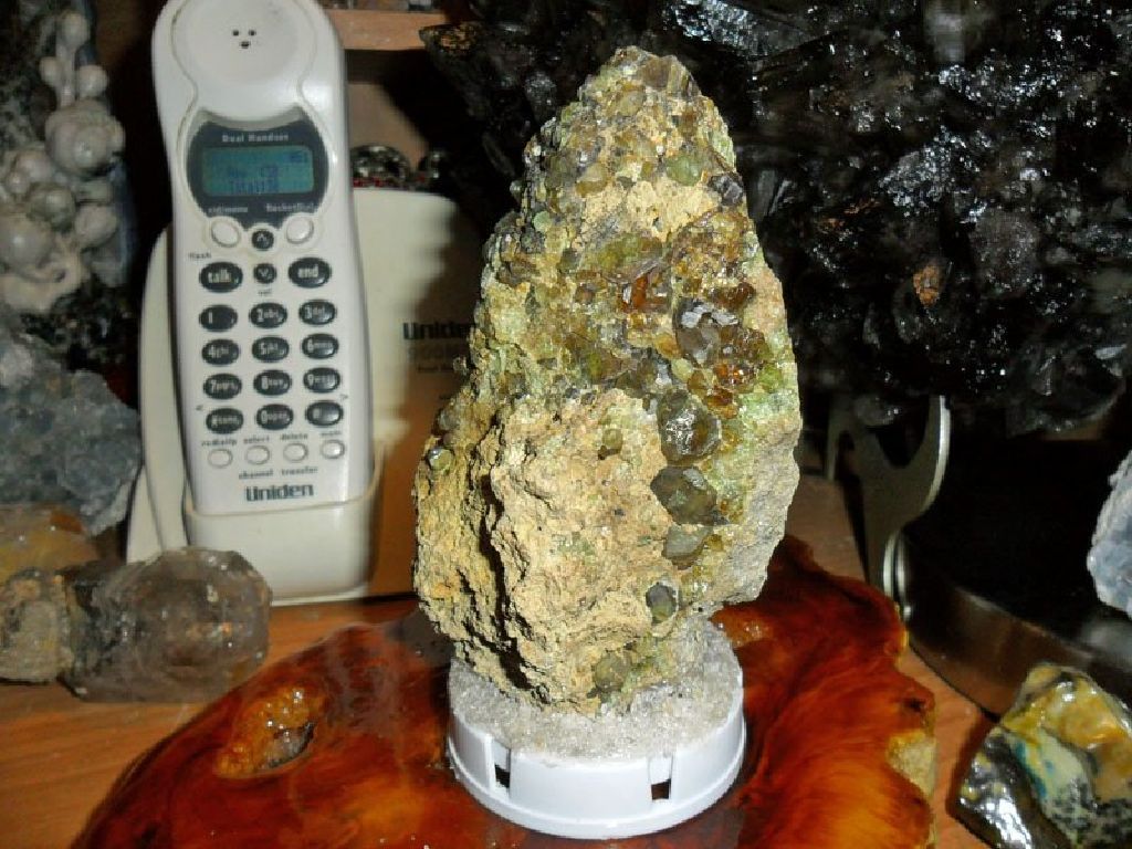 Exceptionally a Gorgeous and Beautiful 412 Grams Natural Green Demantoid Garnet Crystal Gemstone