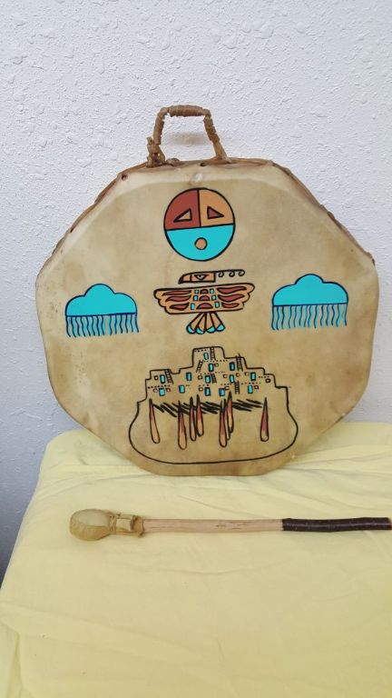 Native American Hand Drum and Beater