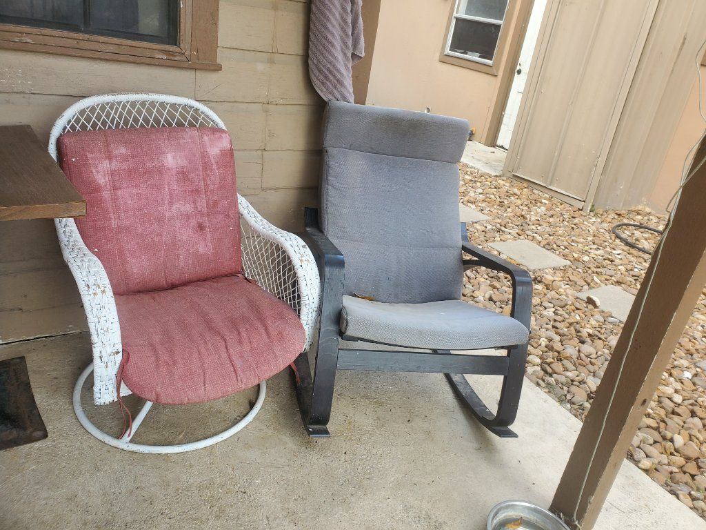 Outdoor comfy chairs