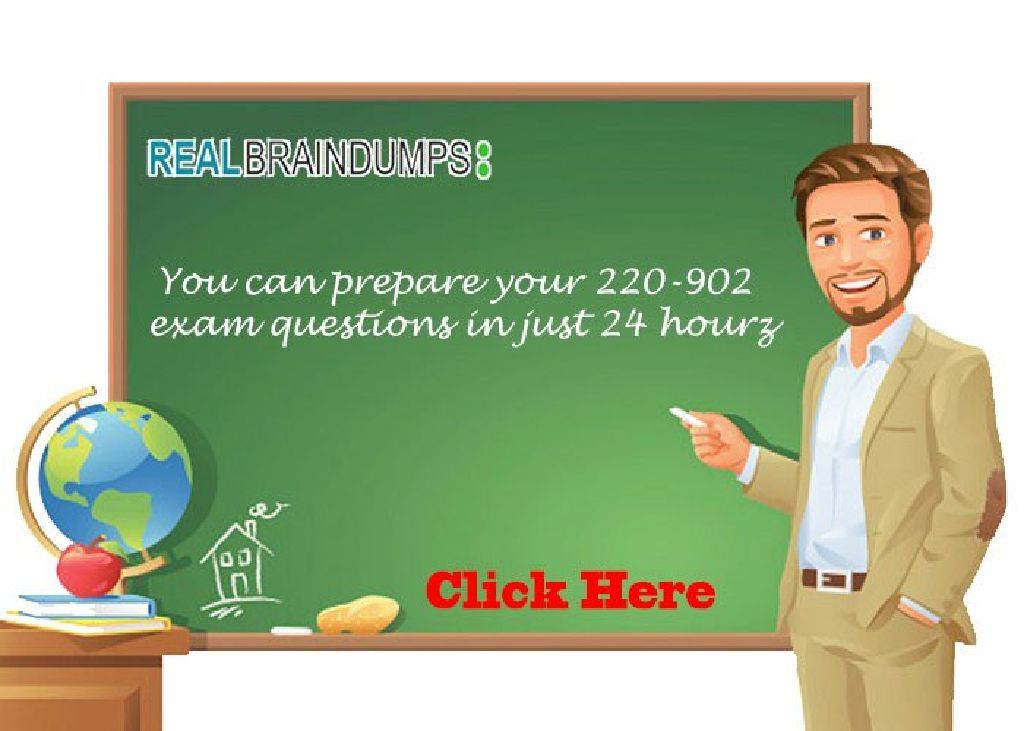CompTIA 220-902 Dumps Questions Answers