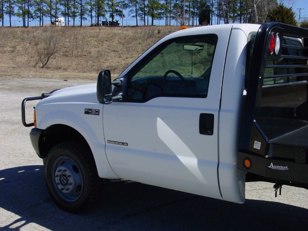 2001 Ford F450 7.3 Diesel 71k miles 4x4 6 speed New CM SS Model Flat Bed