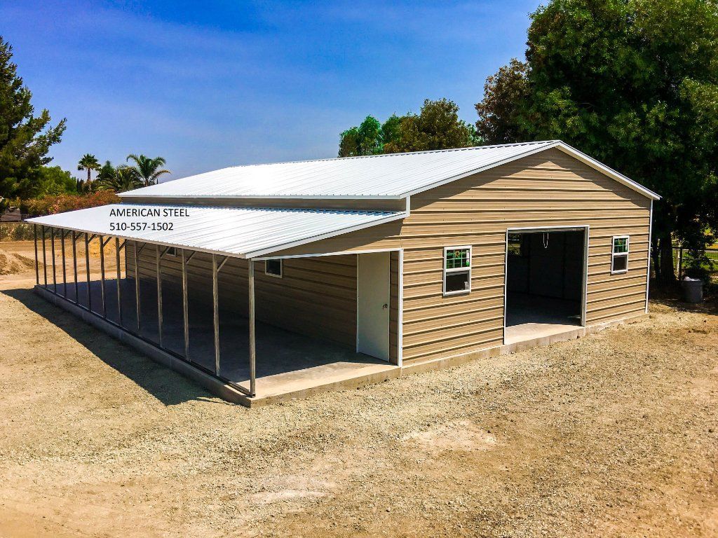 American Steel Metal Building Shops Garages Barns RV Boat & Car Covers
