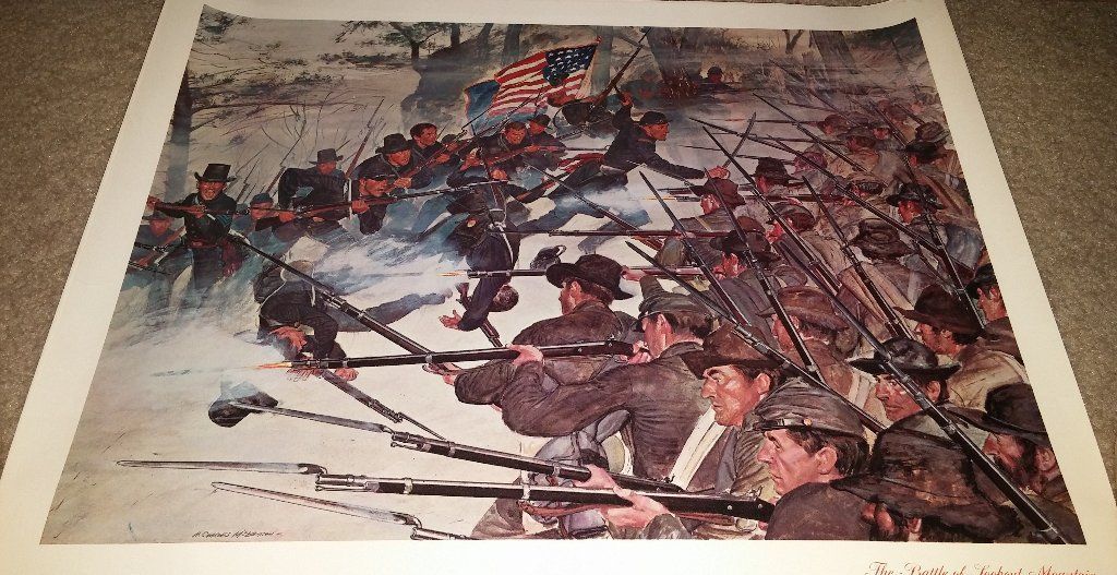 6 American Oil Company Prints by H Charles McBarron