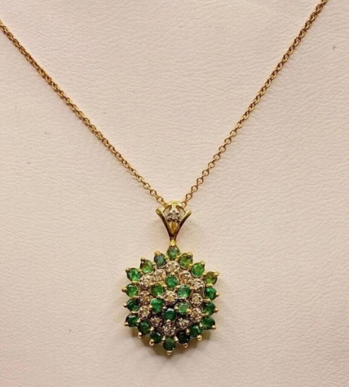 New!  Gold Plated Lab Gem Necklaces!  Layaway!