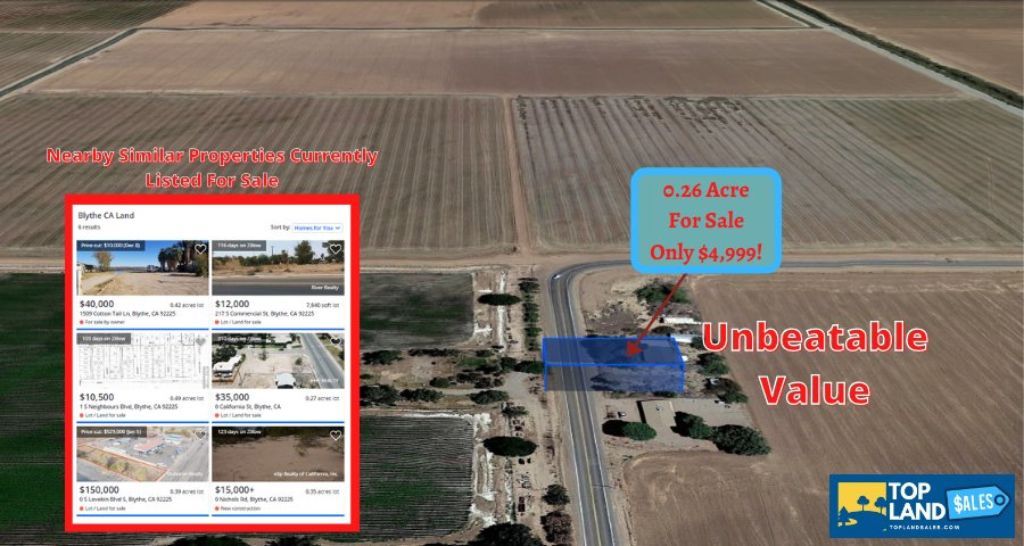 0.26-acre residential lot near the farmland flats in Blythe, CA!