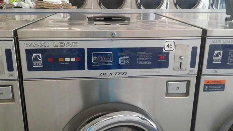 Coin Laundry Dexter T600 FrontLoad Washer 220-240v 3PH Stainless Steel ...