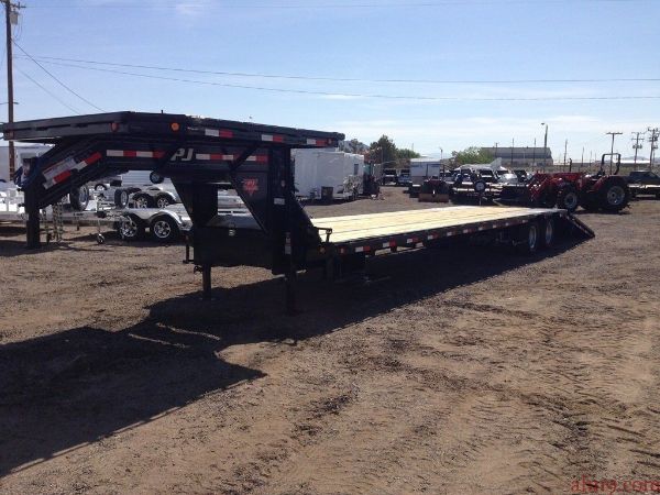 Low Pro with Hydraulic Dovetail Trailer, 40ft Low Pro Gooseneck Trailer ...