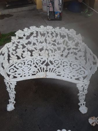 Wrough iron patio set