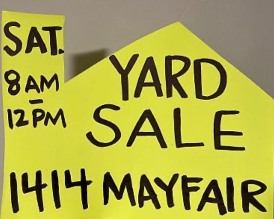 Saturday, May 27th. 1414 Mayfair Road, Champaign, IL