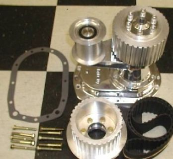 FORD 429-460 Polished Blower Drive 8mm or 1/2" pitch NEW any ratio mot...