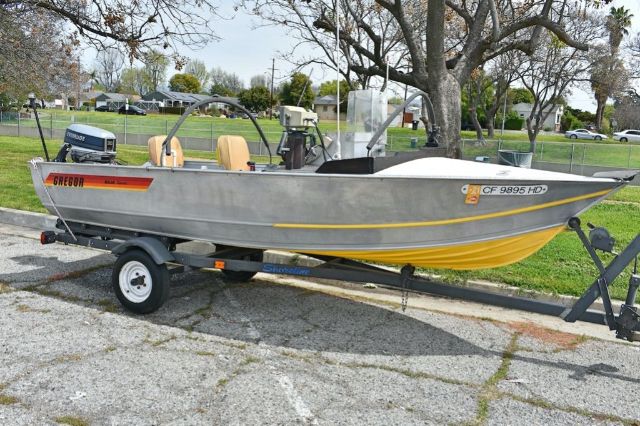 1982 Gregor 15’ Welded Aluminum Fishing Boat Model M-51 ...