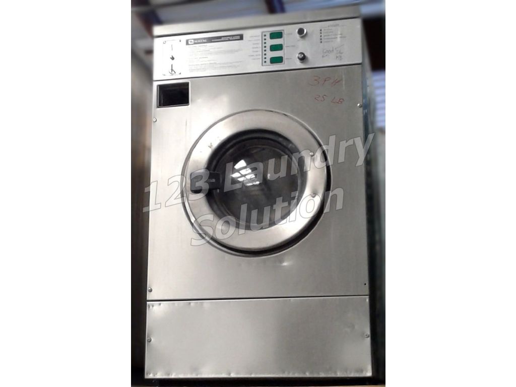 Coin Operated Maytag Front Load Washer Coin Op 25LB MFR25PCAVS 3PH Stainless Steel Used