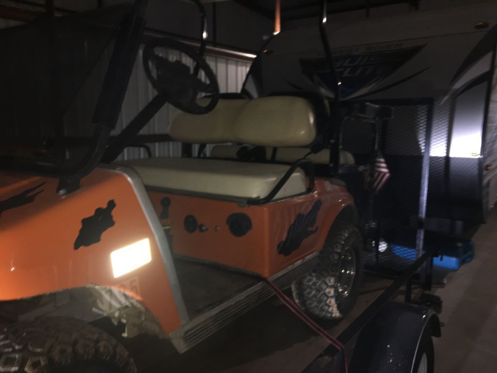 Gas Golf cart an 5x10 trailer for sale