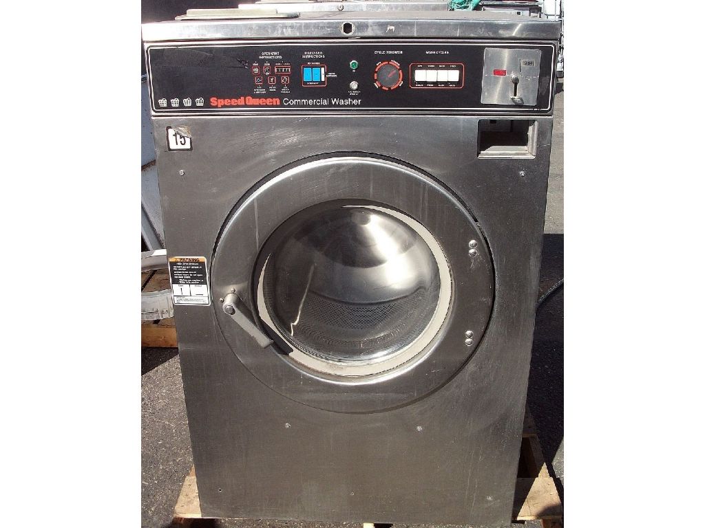 Coin Operated Speed Queen Front Load Washer 40LB SC40MD2 1PH Used