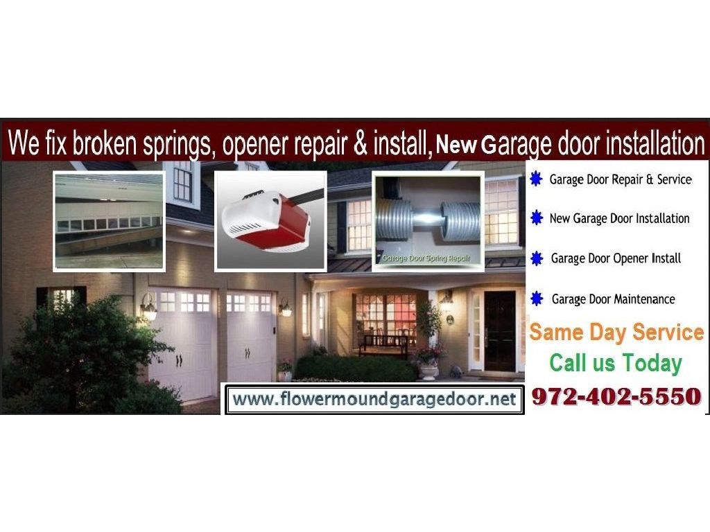 1 hour Instant Garage Door Installation Services $25.95 75022 Flower Mound TX