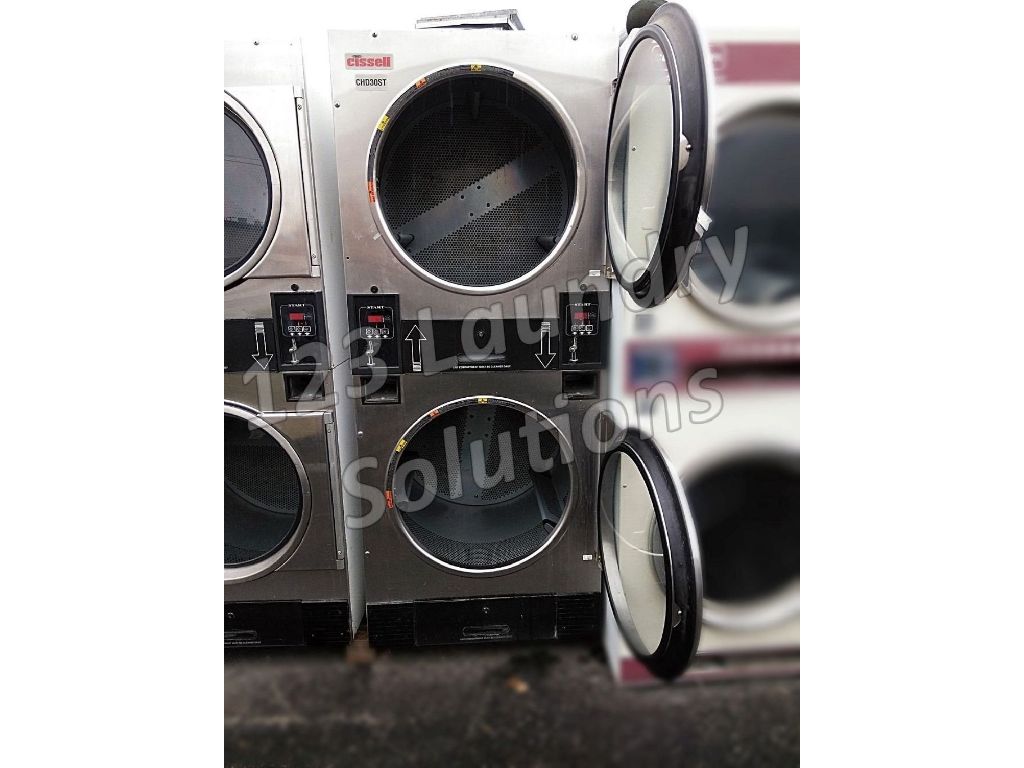 For Sale Cissell Stainless Steel Double Stack Dryer CTT30N3VB2​G1N01 Used