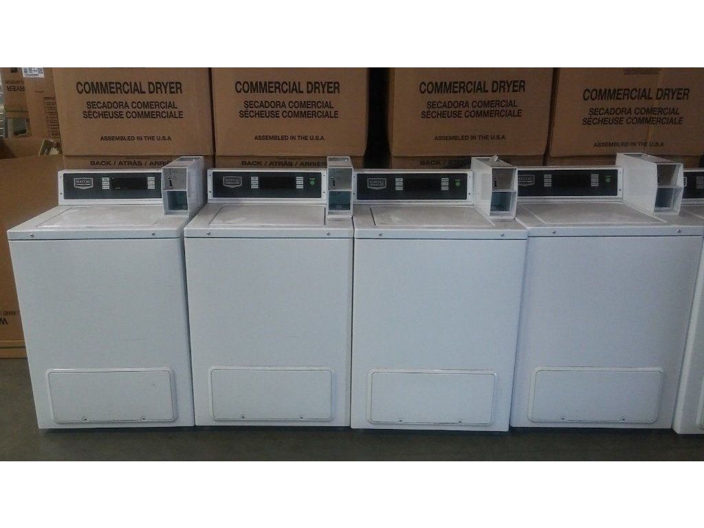 For Sale Maytag Commercial Coin Operated Top Load Washer MVW18PD White slightly Used
