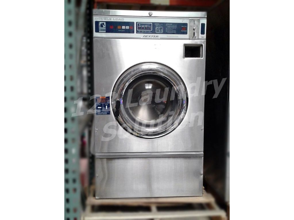 Coin Operated Dexter Front Load Washer Double Load Coin Op T300 WCN18ABSS Stainless Steel