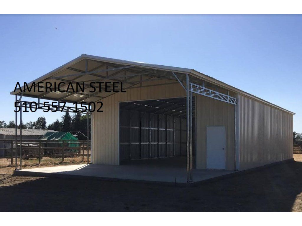 All Metal Shops Garages Barns Tractor covers RV covers