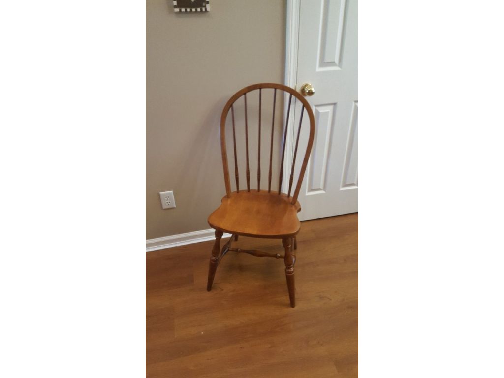 TELL CITY Dining room set Table 6 Chairs and Hutch Claz