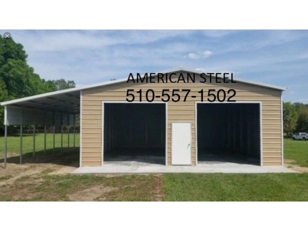 All Metal Shops Garages Barns Tractor covers RV covers