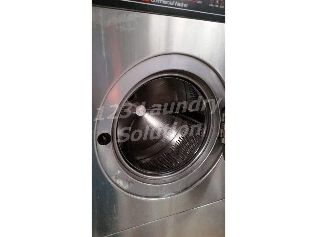 Coin Operated Speed Queen Front Load Washer Triple Load 1PH 220V EX325 Stainless Steel Used