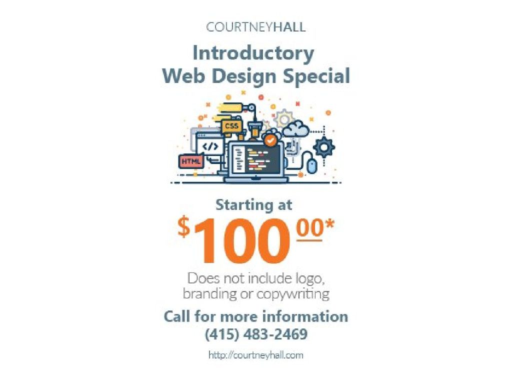 $100 Introductory Website Design