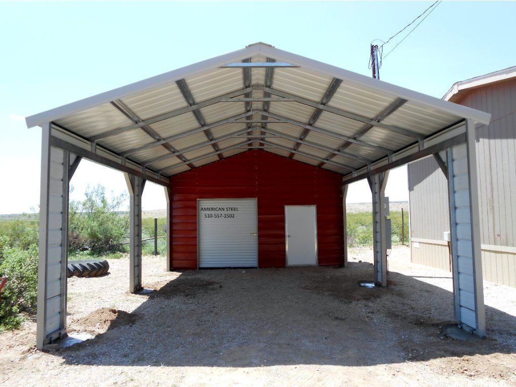 American Steel Metal RV Car Ports Garages Work Shops