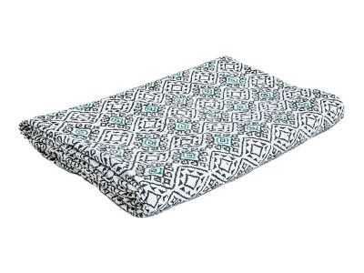 Neon Nights Block Printed Indian Bedcover