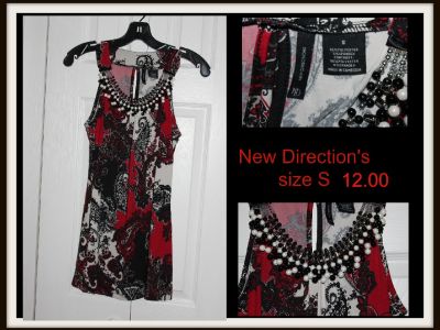 New Directions S beaded top