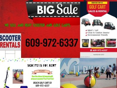 Scooters and golf carts for rent 609-972-6337