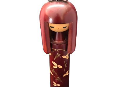 1970s Tall Usaburo Style Kokeshi Doll