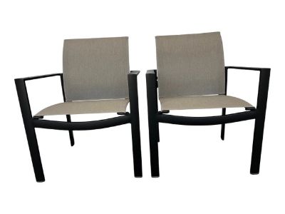 Brown Jordan Parkway Side Chairs With Arms - Set of 2